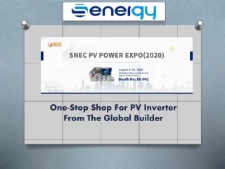 One-stop shop for PV inverter from the global builder