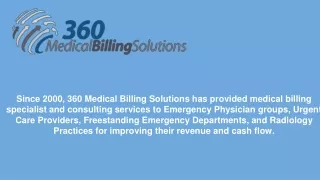 Oklahoma Medical Billing Software - 360 Medical Billing Solutions