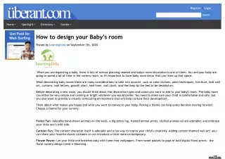 How to design your Baby’s room.