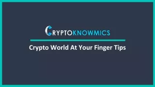 crypto world at your finger tips