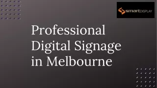 Professional Digital Signage in Melbourne