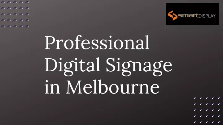 professional digital signage in melbourne