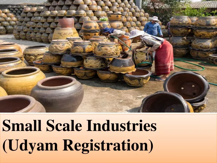 small scale industries udyam registration