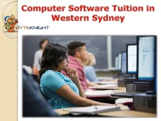Computer Software Tuition in Western Sydney