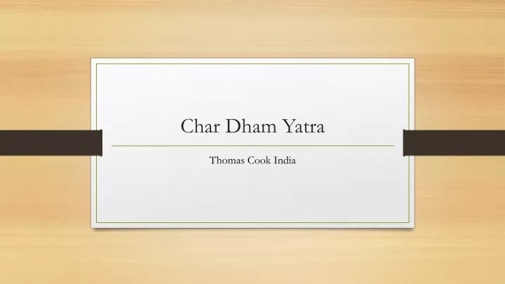 char dham yatra