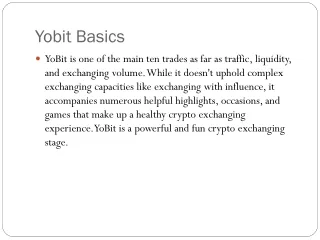 yobit basics