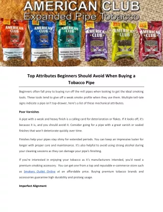 top attributes beginners should avoid when buying