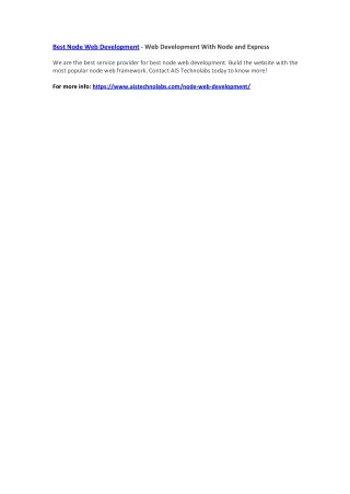 best node web development web development with