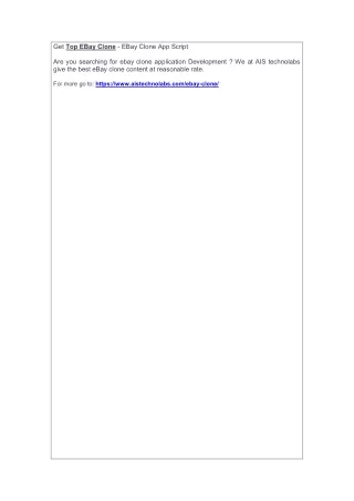 get top ebay clone ebay clone app script