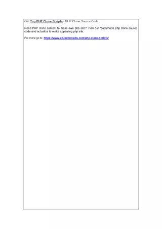 get top php clone scripts php clone source code