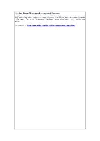 hire san diego iphone app development company