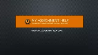 Myassignmenthelp.com - Case Study Assignment Help Online