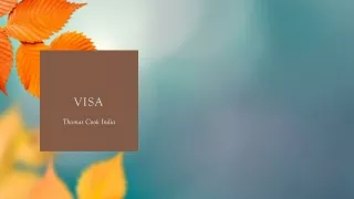 Visa - Visa Application Now Made Easy | Apply Visa Online | Thomas Cook India