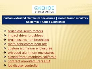 custom extruded aluminum enclosures closed frame