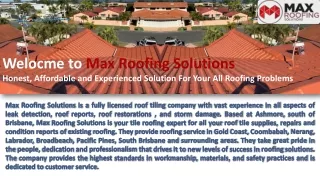 Max Roofing Provides Expert Roof Tiling Installation in Gold Coast