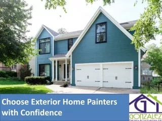 choose exterior home painters with confidence