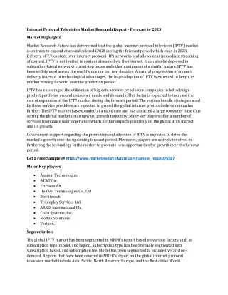 internet protocol television market research
