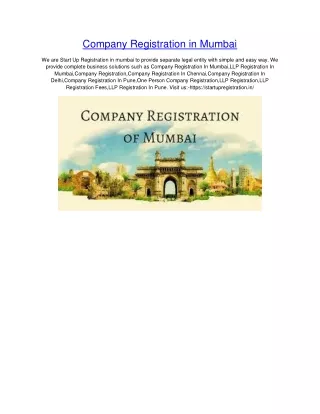 company registration in mumbai