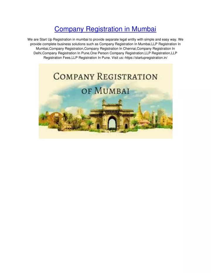 company registration in mumbai