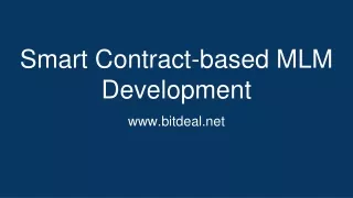 smart contract based mlm development