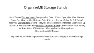 OrganizeME Storage Stands