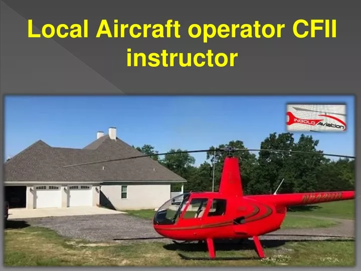 local aircraft operator cfii instructor