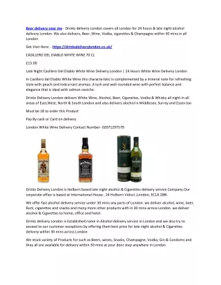 beer delivery near me drinks delivery london