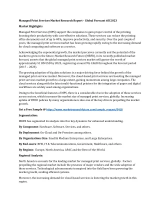managed print services market research report