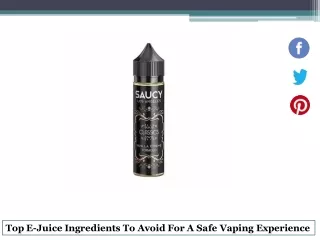 top e juice ingredients to avoid for a safe