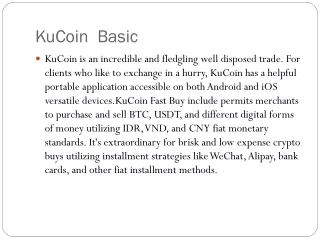kucoin basic