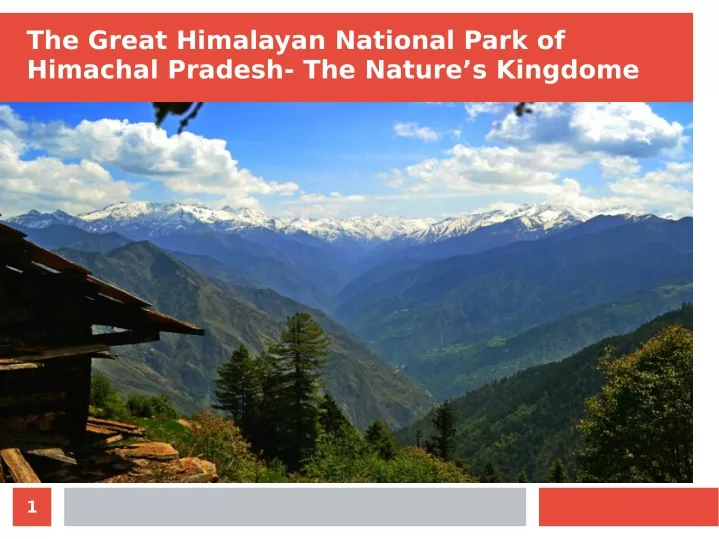 the great himalayan national park of himachal