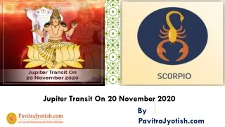 jupiter transit on 20 november 2020