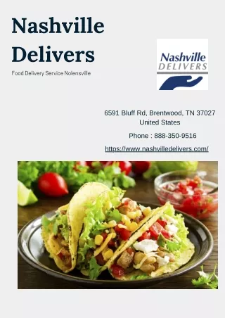 Factors That Will Influence Nolensville Food Delivery Service In Future