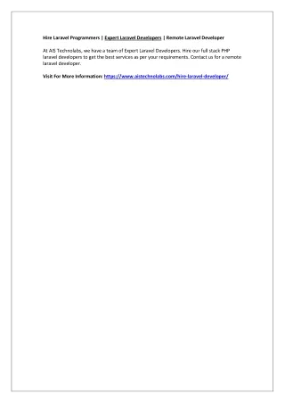 hire laravel programmers expert laravel