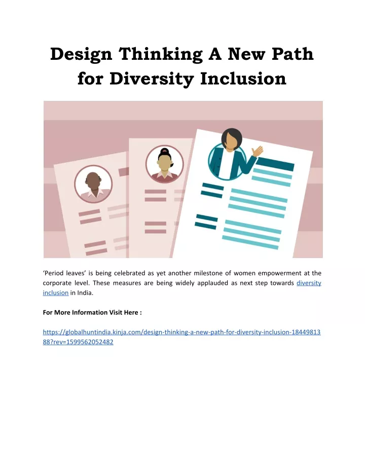 design thinking a new path for diversity inclusion