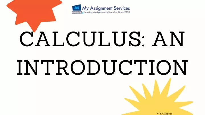 calculus an introduction