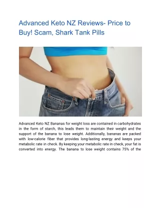 Advanced Keto NZ Reviews- Price to Buy! Scam, Shark Tank Pills