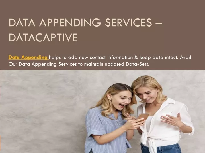 data appending services datacaptive