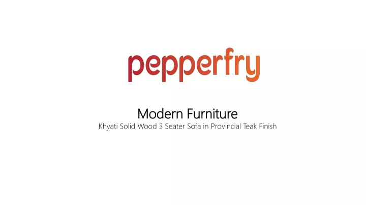 modern furniture khyati solid wood 3 seater sofa
