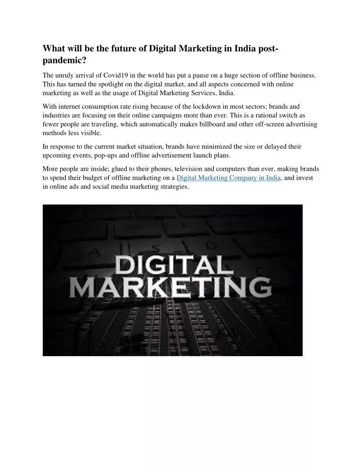 what will be the future of digital marketing