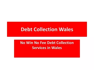 debt collection wales