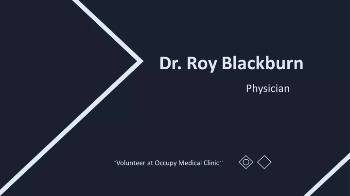 dr roy blackburn