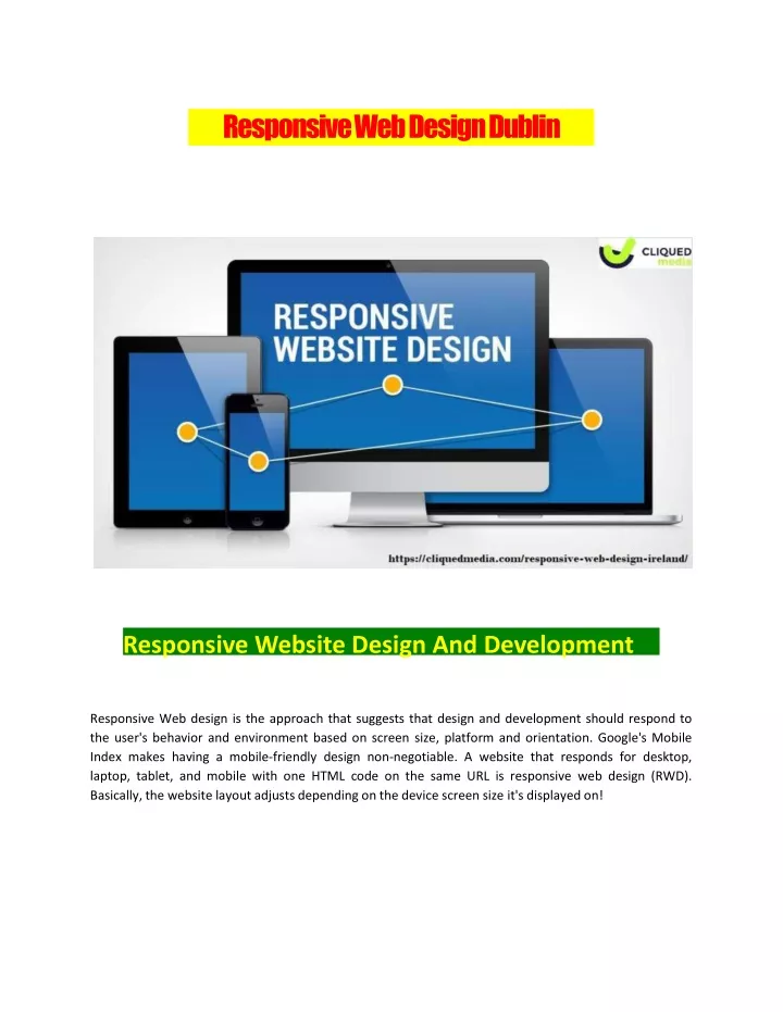 responsive web design dublin