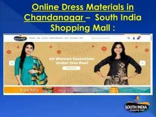 Online Dress Materials in Chandanagar –  South India Shopping Mall :
