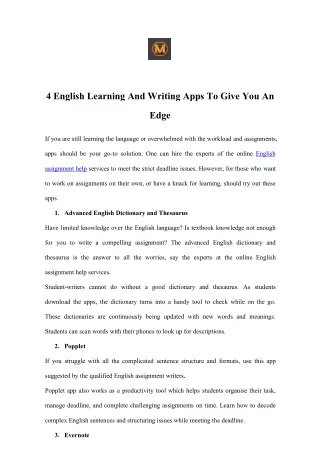 4 english learning and writing apps to give you an