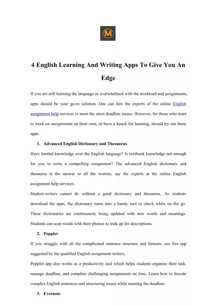 4 english learning and writing apps to give you an