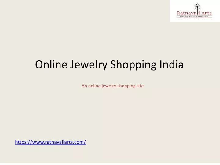an online jewelry shopping site