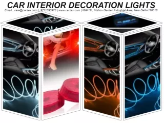 CAR INTERIOR DECORATION LIGHTS