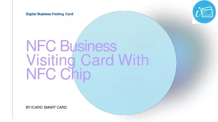 nfc business visiting card with nfc chip