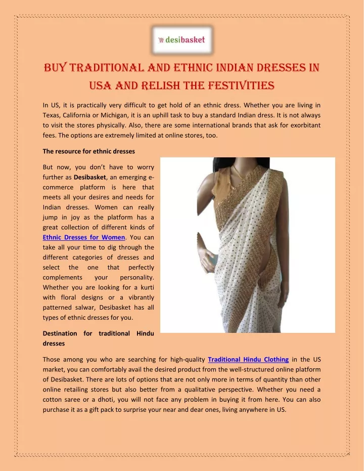 buy traditional and ethnic indian dresses